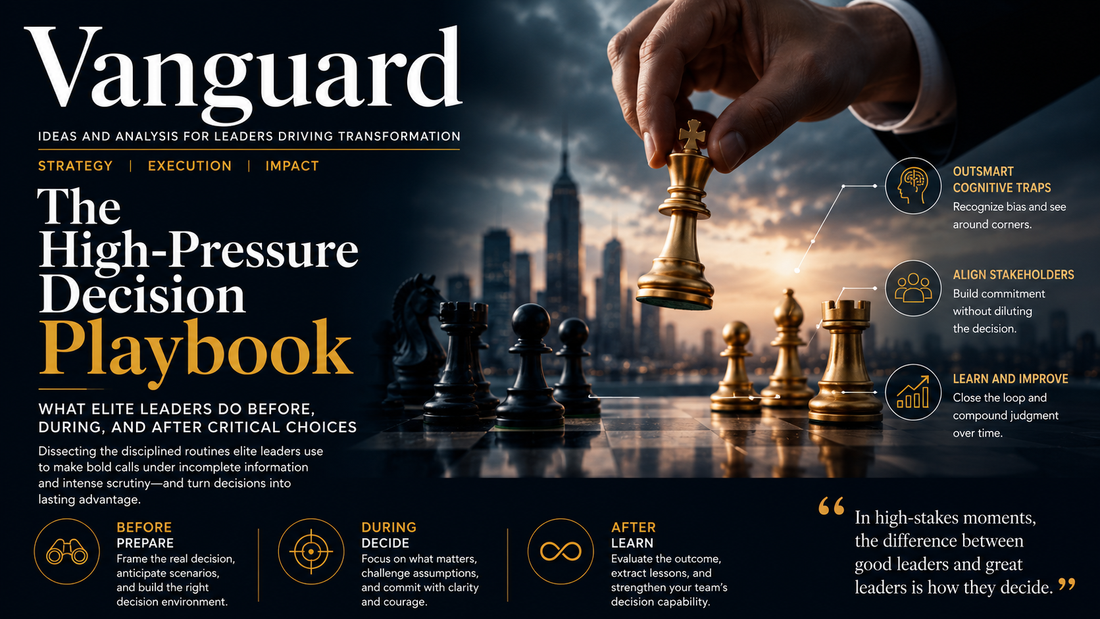 The High-Pressure Decision Playbook: What Elite Leaders Do Before, During, and After Critical Choices