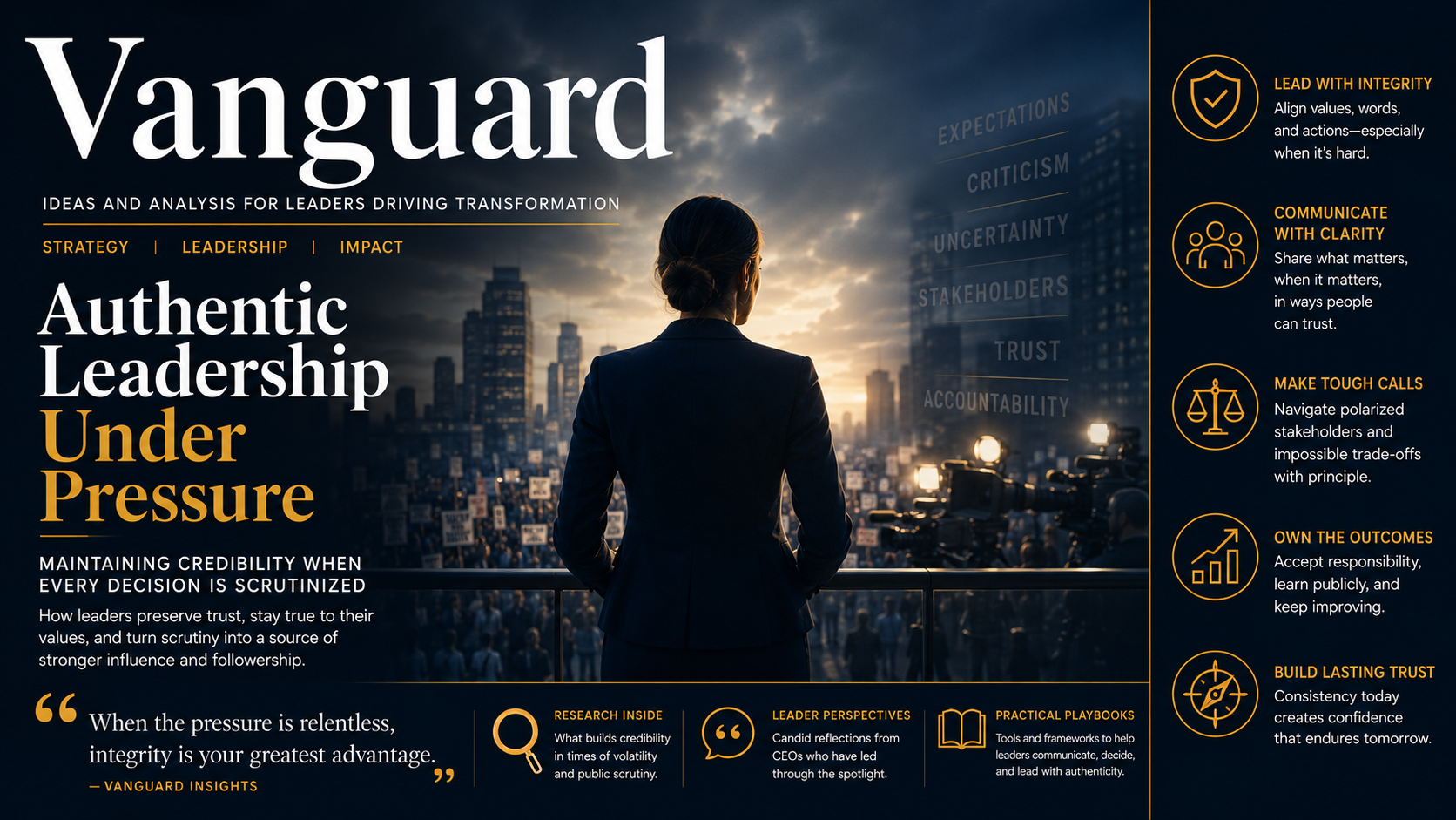 Authentic Leadership Under Pressure: Maintaining Credibility When Every Decision Is Scrutinized