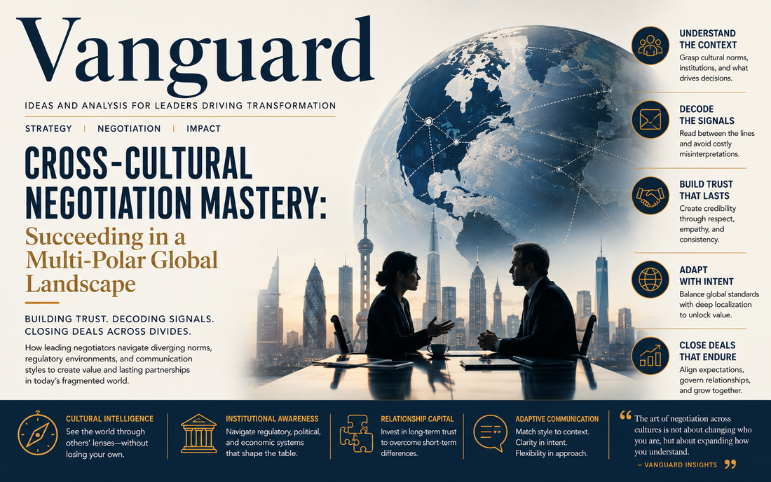 Cross-Cultural Negotiation Mastery: Succeeding in a Multi-Polar Global Landscape
