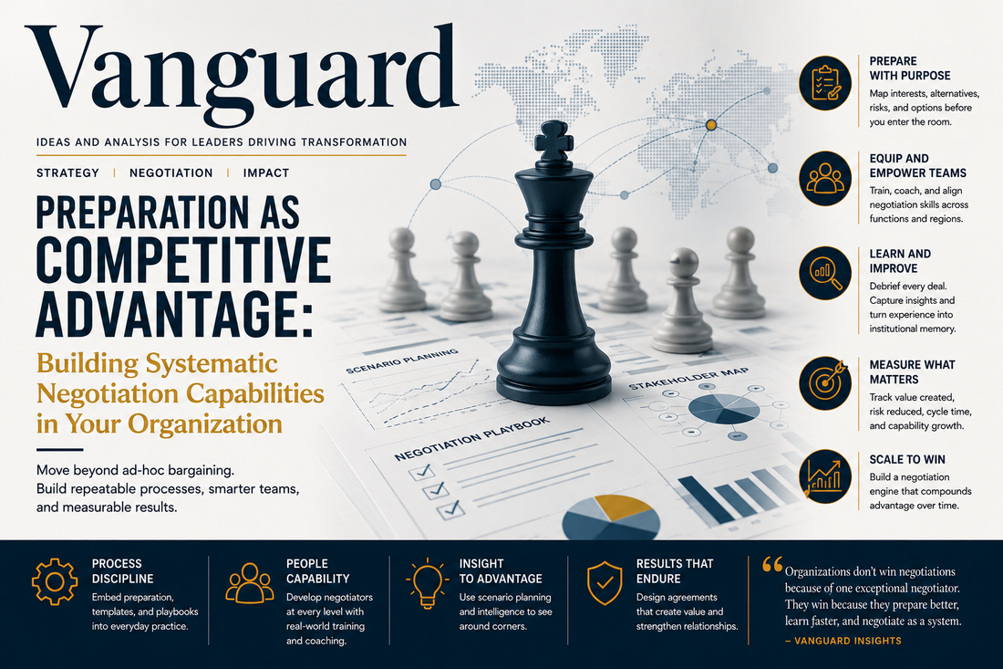 Preparation as Competitive Advantage: Building Systematic Negotiation Capabilities in Your Organization