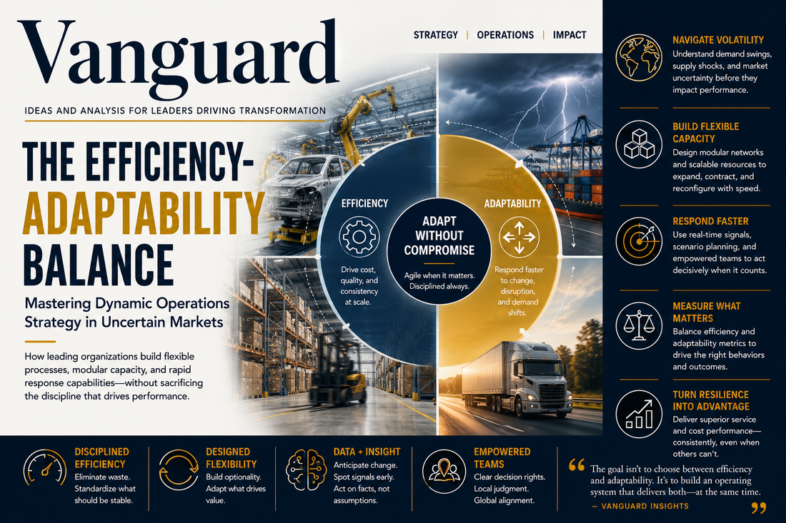 The Efficiency-Adaptability Balance: Mastering Dynamic Operations Strategy in Uncertain Markets