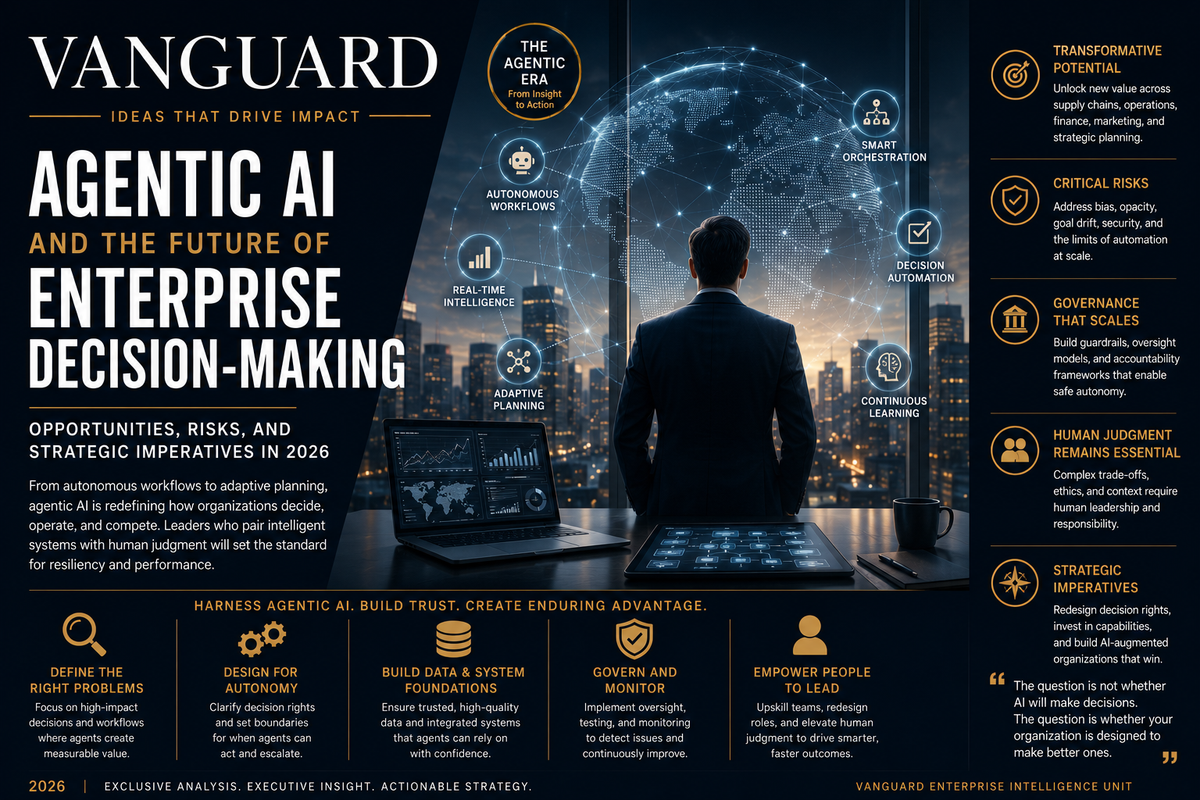 Agentic AI and the Future of Enterprise Decision-Making: Opportunities, Risks, and Strategic Imperatives in 2026